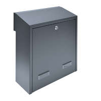 TEC Falba beépíthető kültéri postaláda kapura felszerelhető antracit színű postafiók