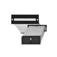 TEC Falba beépíthető kültéri teleszkópos postaláda kétoldalú postafiók rozsdamentes acél bedobónyílással