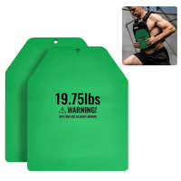 VEVOR Súlymellény betétlemezek 2x8,9 kg acél súlylap, matt zöld színben