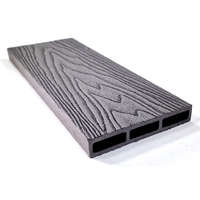 WoodLook WPC kerítésléc méterár 12 cm széles 400 cm hosszú Woodlook Ideal kerítéselem Grafit szürke