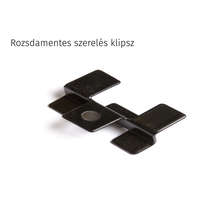 WPC WoodLook WPC padlólap rögzítő fül rozsdamentes inox klipsz 4 mm padlólap távolsághoz WoodLook