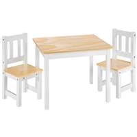 Tech Gyerek fa asztal és szék szett beltéri felhasználásra játszó asztal