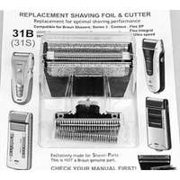 Braun utángyártott nyírófej (5000 / 6000) Series 3 / 31B