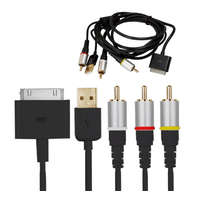 Iphone/Ipod csatlakozó - 3xRCA +USB kábel *