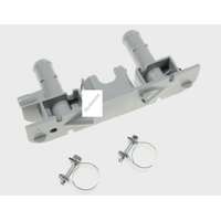 Zanussi - Electrolux - AEG mosógép vízterelő + 2db. bilincs 4071397824 # (eredeti) VÍZELOSZTÓ, CSŐ -ÖSSZEKÖTŐ. (RENDELÉSRE) #