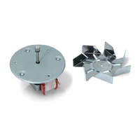 Villanytűzhely sütőventilátor + lapát 32W 37mm. tengellyel # (univerzális légkeveréses ventilátor 37mm ) #