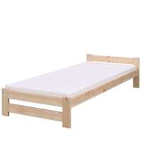 Eco fenyő ágykeret 90×200 cm natúr színű – hatékony ajándék ágyráccsal