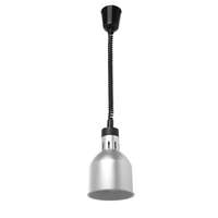 HENDI Függesztett melegentartó lámpa hengeres alakú - Ezüst - 230V / 250W - ø175x(H)250 mm - HENDI 273883