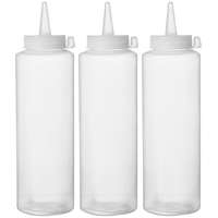 HENDI Adagoló flakon készlet - Átlátszó - 0.2 L - ø50x(H)185 mm 3 darab - HENDI 558058