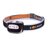 Solight SOLIGHT - LED fejlámpa, 3W, piros fény, 3x AAA