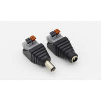  12V DC tápkábel (Jack) csatlakozó adapter aljzat gyorscsatlakozóval 5,5mm x 2,1mm - ANYA/APA