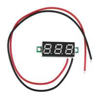 Mini digitális voltmérő - kétvezetékes- 0,28" kijelző - 2,5V-30V -PIROS