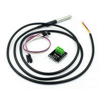  Vízálló digitális hőmérséklet mérő szenzor + adapter (DS18B20)