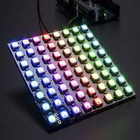  64 bites WS2812 5050 RGB LED Display modul - négyzet alakú