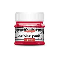 Pentacolor Kft Pentart Fényes rúzspiros színű akril bázisú hobbi festék 50 ml