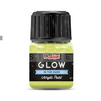Pentacolor Kft Pentart GLOW sötétben világító limezöld színű akril bázisú hobbi festék 30 ml