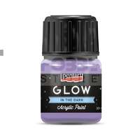Pentacolor Kft Pentart GLOW sötétben világító lila színű akril bázisú hobbi festék 30 ml