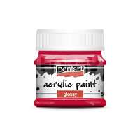 Pentacolor Kft Pentart Fényes piros színű akril bázisú hobbi festék 50 ml