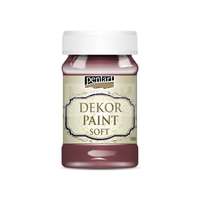 Pentacolor Kft Pentart Dekorfesték lágy (chalky) burgundi vörös 100 ml 21477