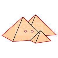 Pentacolor Kft Pentart Fafigura gomb 23392 – piramis 10 db/csomag