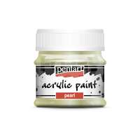 Pentacolor Kft Pentart Gyöngyház zöld színű akril bázisú hobbi festék 50 ml