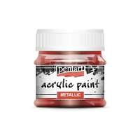 Pentacolor Kft Pentart Metál bordó színű akrilfesték - hobbi festék 50 ml 3554