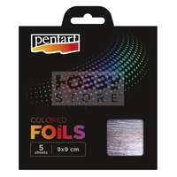 Pentacolor Kft Pentart - Színes fólia lap 9x9 cm 5 lap/csomag, világoslila 40113