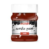 Pentacolor Kft Pentart Matt bordó színű akrilfesték - hobbi festék 230 ml 4118