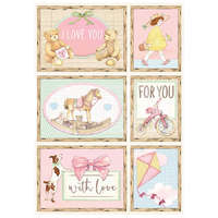 Stamperia Stamperia A4 rizspapír csom.- DayDream pink kártyák - DFSA4679