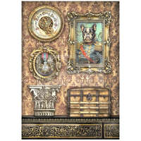Stamperia Stamperia A4 rizspapír csom.- Alterego frame with dog - DFSA4956