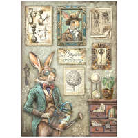 Stamperia Stamperia A4 rizspapír csom.- Alterego rabbit - DFSA4957