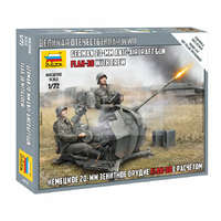 Zvezda Zvezda German 20 mm Anti-Aircraft Gun with Crew mkaett 1:72 (6117Z)