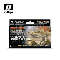 Vallejo Vallejo Model Color - WWII Desert British & German Armour & Infantry - festékszett 70208
