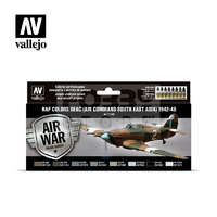 Vallejo Vallejo Model Air - RAF colors SEAC (Air Command South East Asia) 1942-1945 - festékszett 71146