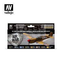 Vallejo Vallejo Model Air -US Army Air Corps Mediterranean Theater Operations (MTO) WWII - festékszett 71183