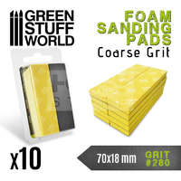 Green Stuff World GreenStuffWorld 280-as finomságú csiszoló szivacs (Foam Sanding Pads 280 grit) 8435646502694ES