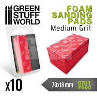 Green Stuff World GreenStuffWorld 600-as finomságú csiszoló szivacs (Foam Sanding Pads 600 grit) 8435646502717ES