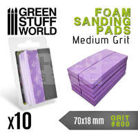 Green Stuff World GreenStuffWorld 800-as finomságú csiszoló szivacs (Foam Sanding Pads 800 grit) 8435646502724ES