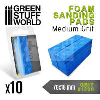 Green Stuff World GreenStuffWorld 1200-as finomságú csiszoló szivacs (Foam Sanding Pads 1200 grit) 8435646502731ES