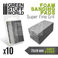 Green Stuff World GreenStuffWorld 2000-as finomságú csiszoló szivacs (Foam Sanding Pads 2000 grit) 8435646502748ES