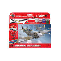 Airfix Airfix - Starter Set - Supermarine Spitfire MkVc repülőgép makett 1:72 (A55001)