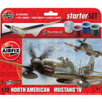 Airfix Airfix - Starter Set - North American Mustang Mk.IV repülőgép makett 1:72 (A55107A)