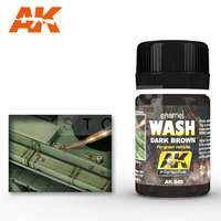 AK Interactive AK-Interactive DARK BROWN WASH FOR GREEN VEHICLES 35 ml AK045