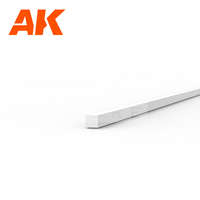 AK Interactive AK-Interactive - Strips 0.50 x 0.50 x 350mm – STYRENE STRIP – (10 units) - Négyzet alakú sztirol profil AK6507