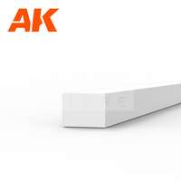AK Interactive AK-Interactive - Strips 1.50 x 2.00 x 350mm – STYRENE STRIP – (10 units) - Téglalap alakú sztirol profil AK6525