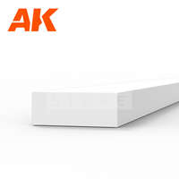 AK Interactive AK-Interactive - Strips 1.50 x 4.00 x 350mm – STYRENE STRIP – (9 units) - Téglalap alakú sztirol profil AK6527