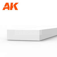 AK Interactive AK-Interactive - Strips 1.50 x 5.00 x 350mm – STYRENE STRIP – (9 units) - Téglalap alakú sztirol profil AK6528