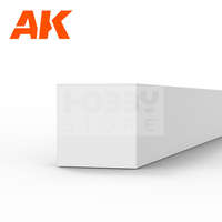 AK Interactive AK-Interactive - Strips 3.00 x 3.00 x 350mm – STYRENE STRIP – (6 units) - Négyzet alakú sztirol profil AK6533