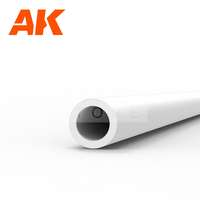 AK Interactive AK-Interactive - Hollow tube 2.00 diameter x 350mm – STYRENE HOLLOW TUBE – (6 units) - Cső alakú sztirol profil AK6542