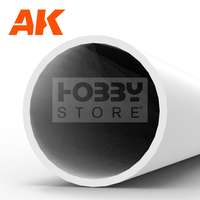 AK Interactive AK-Interactive - Hollow tube 6.00 diameter x 350mm – STYRENE HOLLOW TUBE – (3 units) - Cső alakú sztirol profil AK6546